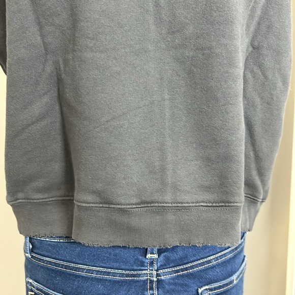 Frank and Eileen Womens Capelet Sleeveless Pullover Hoodie Gray Sz L NEW - Picture 8 of 12